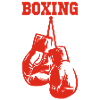 Red boxing gloves