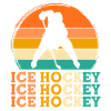 Eishockeyspieler Retro-Design Eishockeyspieler Ges