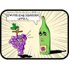 Wine Lovers Silly Funny Cartoon