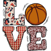 love Basketball Lettering