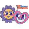Love Psychodelic retro designs Graphic