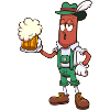 Wurst mit Bier