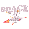 Space Planet Spacesuit Rocket