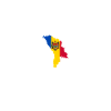 Moldavie Carte Drapeau moldave