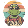 Relaxte Schildkröte Chillkröte