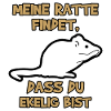 Ratte Statement Haustiere Tiere Schoßtier