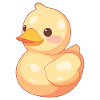 Gelbe Gummiente Badeente