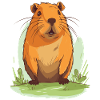 Capybara in Nature Wasserschwein