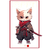 Asia Cat Japanese Samurai Samurai