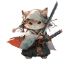 Asia Cat Japanese Samurai Samurai