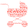 newborn red motif