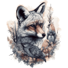 Wald Tiere Fuchs Vögel Geschenkidee