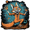 Halloween Fox Skeleton
