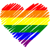 Regenbogen Pride Herz