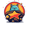Brave and bold cat