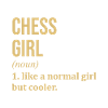 Chess Girl Funny Quote