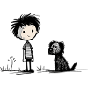 Boy with dog