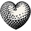 Ich liebe Golf Herz