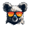 Koala with sunglasses