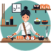 Sushi Mädchen