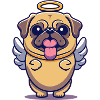 Mops Schutzengel
