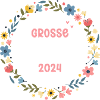 Große Schwester 2024 Herz Blumen