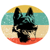 Schäferhund Hund Retro
