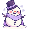Cute Christmas Snowman - Holiday Design