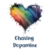 Rainbow heart chasing Dopamine