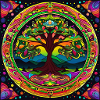 Trippy Mandala Baum
