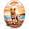 Dog on the beach