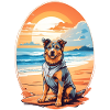 Dog on the beach