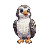 Falcon Cartoon Kawaii Aquarelle Illustration