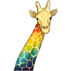 Girafe Arc-en-ciel