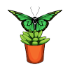 Butterfly Flowerpot Flower