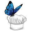 Butterfly Chef Chef's Hat