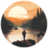 A sunset in Canada
