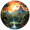 A deserted tropical island