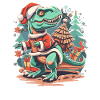 Dinosaur Trex Christmas
