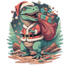 Dinosaur Trex Christmas