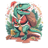 Dinosaur Trex Christmas