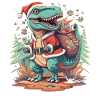 Dinosaur Trex Christmas