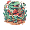 Dinosaur Trex Christmas