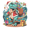 Dinosaur Trex Christmas