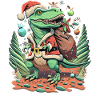 Dinosaur Trex Christmas