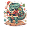 Dinosaur Trex Christmas