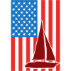 Sailing USA Flag