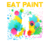 Ät Paint Splatter Funny Paintball Lover