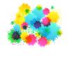 Paintball paint splash