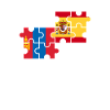 Mongolie Espagne Drapeau Espagnol Mongol